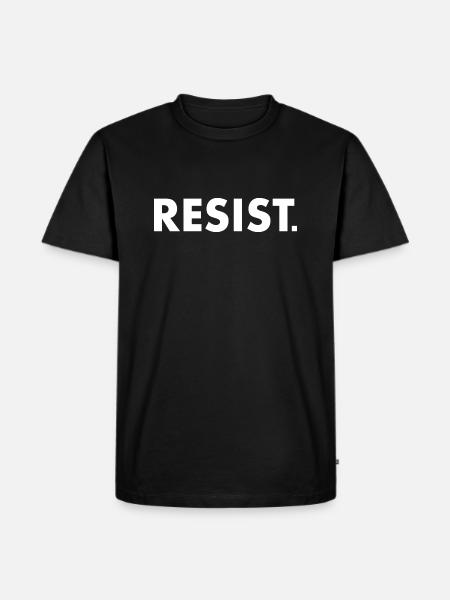 Resist - Men's Premium Organic T-Shirt - black