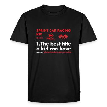 Sport Kid Définition Sprint Car Racing - T-shirt Premium bio Homme - noir - Devant - Nico (187cm)