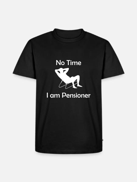 Rente - Männer Premium Bio T-Shirt - Schwarz