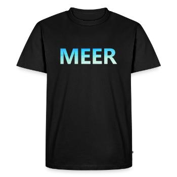 mer - T-shirt Premium bio Homme - noir - Devant - Nico (187cm)