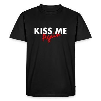 Kiss me again - T-shirt Premium bio Homme - noir - Devant - Nico (187cm)