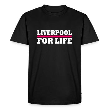 Liverpool - Men's Premium Organic T-Shirt - black - Front - Nico (187cm)