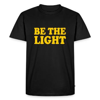 Be the light - T-shirt Premium bio Homme - noir - Devant - Nico (187cm)