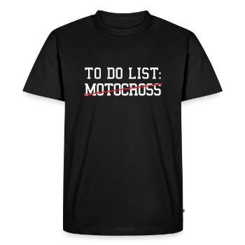 Sport To Do List Motocross - T-shirt Premium bio Homme - noir - Devant - Nico (187cm)