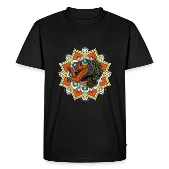 Faravahar Zoroastrianism Simurgh Persia - Men's Premium Organic T-Shirt - black - Front - Nico (187cm)