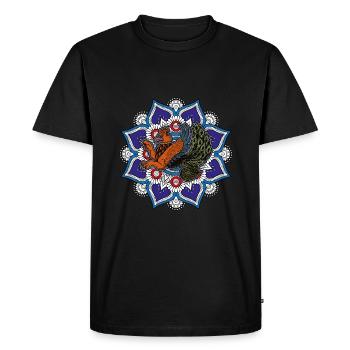 Faravahar Zoroastrianism Simurgh Persia - Men's Premium Organic T-Shirt - black - Front - Nico (187cm)