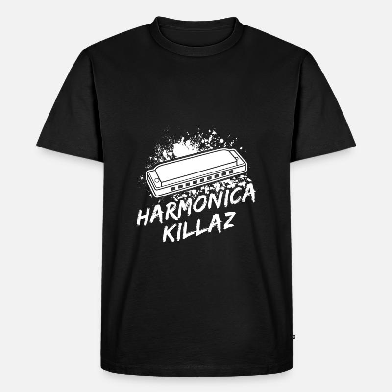 Harmonica Musican Killaz Harmonica - Men's Premium Organic T-Shirt - black