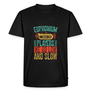 Euphonium We Go Low & Slow Baryton Marching Band - T-shirt Premium bio Homme - noir - Devant - Nico (187cm)