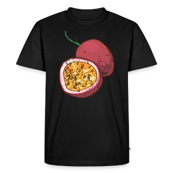 Fruit de la passion rétro style grunge vintage fruit de la passion - T-shirt Premium bio Homme - noir - Devant - Nico (187cm)