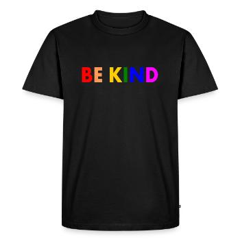 Be kind - T-shirt Premium bio Homme - noir - Devant - Nico (187cm)