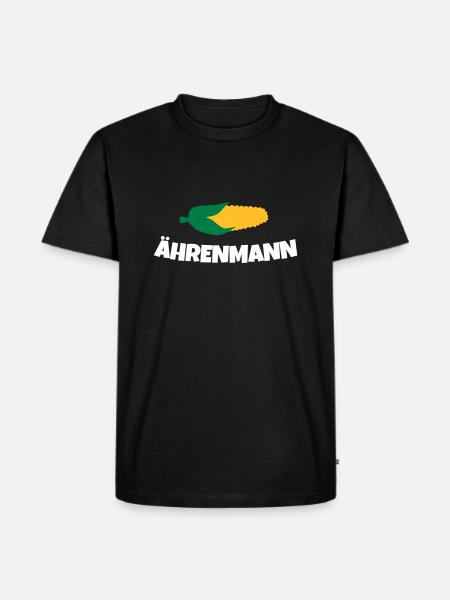 Ährenmann Ehrenmann Bauer Landwirt - Männer Premium Bio T-Shirt - Schwarz