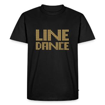 Danse en ligne - Danse en ligne - T-shirt Premium bio Homme - noir - Devant - Nico (187cm)