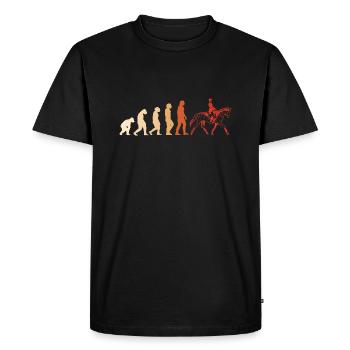 Rider Evolution Eventing - Men's Premium Organic T-Shirt - black - Front - Nico (187cm)