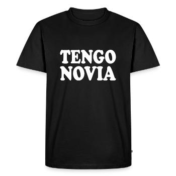 J’ai une copine - T-shirt Premium bio Homme - noir - Devant - Nico (187cm)