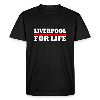 LIVERPOOL - T-shirt Premium bio Homme - noir - Devant - Nico (187cm)