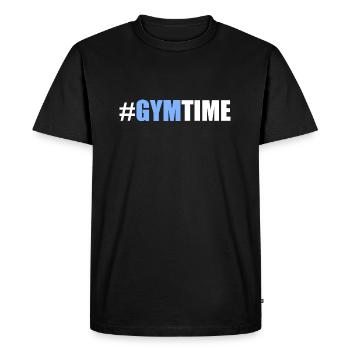 Gym time - T-shirt Premium bio Homme - noir - Devant - Nico (187cm)