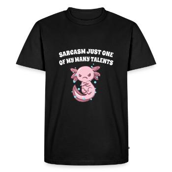 Sarcasm just one of my many talents funny - Men's Premium Organic T-Shirt - black - Front - Nico (187cm)