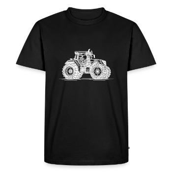 Passion farm tractor for farmers - Men's Premium Organic T-Shirt - black - Front - Nico (187cm)