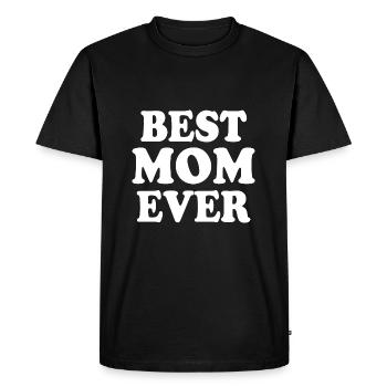 Best mom ever - Men's Premium Organic T-Shirt - black - Front - Nico (187cm)