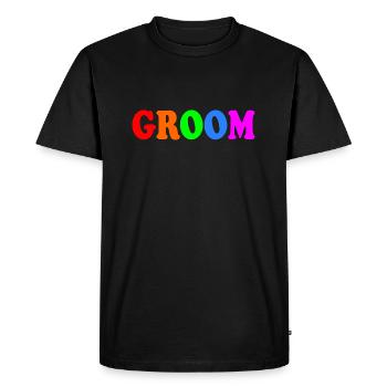 Groom - T-shirt Premium bio Homme - noir - Devant - Nico (187cm)