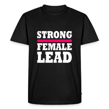 Strong female lead - Men's Premium Organic T-Shirt - black - Front - Nico (187cm)