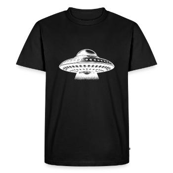 Soucoupe flottante volante exceptionnelle - T-shirt Premium bio Homme - noir - Devant - Nico (187cm)