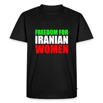 Freedom for iranian women - T-shirt Premium bio Homme - noir - Devant - Nico (187cm)