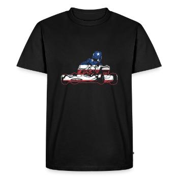 Sport Us Flag Go Kart - T-shirt Premium bio Homme - noir - Devant - Nico (187cm)