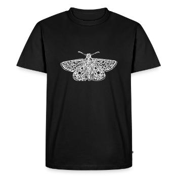 Élégant papillon vintage - T-shirt Premium bio Homme - noir - Devant - Nico (187cm)