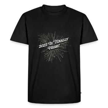 2022 est enfin là une belle fête du Nouvel An Pa - T-shirt Premium bio Homme - noir - Devant - Nico (187cm)