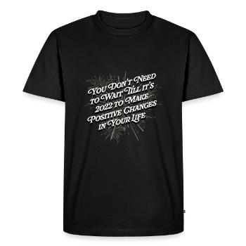 Je n’ai pas besoin d’attendre 2022 pour motiver Z - T-shirt Premium bio Homme - noir - Devant - Nico (187cm)