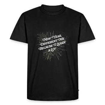 Different me because I have a lot of happy new year myself - Men's Premium Organic T-Shirt - black - Front - Nico (187cm)