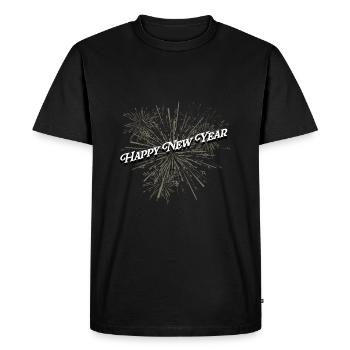 Bonne année Nye Party Retrouvailles du Nouvel An Holi - T-shirt Premium bio Homme - noir - Devant - Nico (187cm)