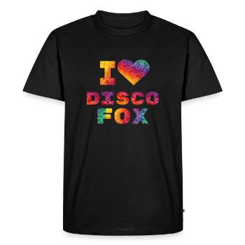 I love Discofox Dance School Dancing Gift - Men's Premium Organic T-Shirt - black - Front - Nico (187cm)