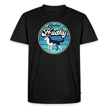 Alaska Husky - T-shirt Premium bio Homme - noir - Devant - Nico (187cm)