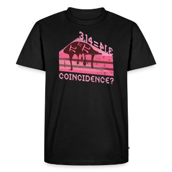 Math 3.14 = Tarte - Coïncidence? Pi - T-shirt Premium bio Homme - noir - Devant - Nico (187cm)