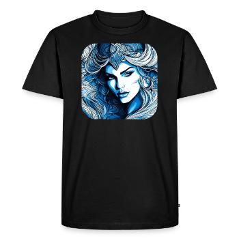 Mystic Fantasy Woman - Men's Premium Organic T-Shirt - black - Front - Nico (187cm)