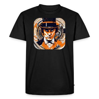 Cool Steampunk Design - Men's Premium Organic T-Shirt - black - Front - Nico (187cm)