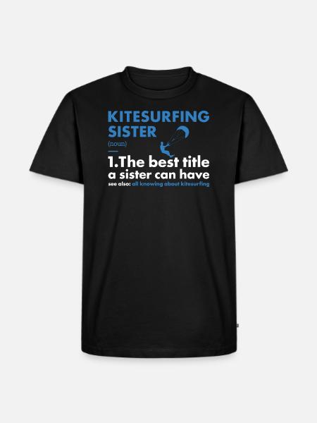 Sport Sister Kitesurfing - Men's Premium Organic T-Shirt - black