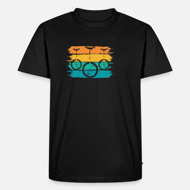 Einrad - Männer Premium Bio T-Shirt - Schwarz