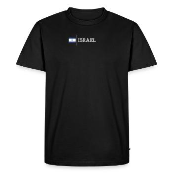 Israël - T-shirt Premium bio Homme - noir - Devant - Nico (187cm)
