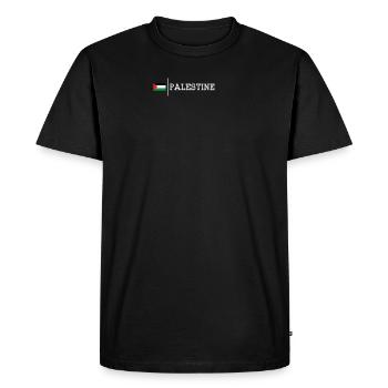 Palestine - T-shirt Premium bio Homme - noir - Devant - Nico (187cm)