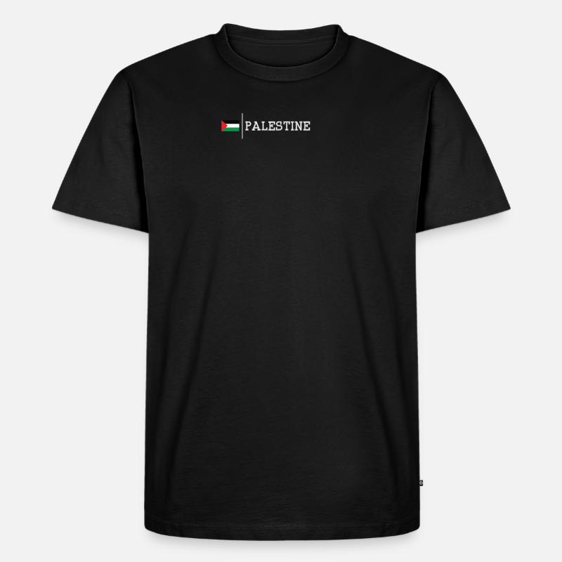 Palästina - Männer Premium Bio T-Shirt - Schwarz
