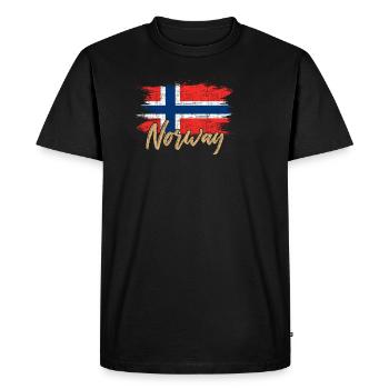 Norway - Men's Premium Organic T-Shirt - black - Front - Nico (187cm)