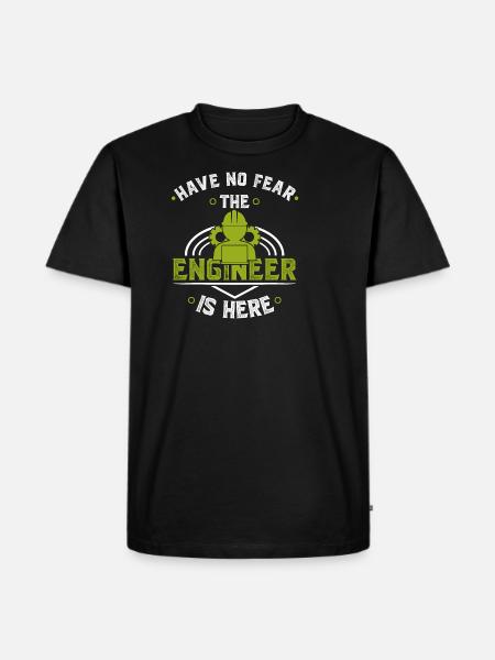 engineer - Men's Premium Organic T-Shirt - black
