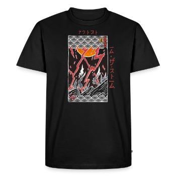 Storm - Men's Premium Organic T-Shirt - black - Front - Nico (187cm)