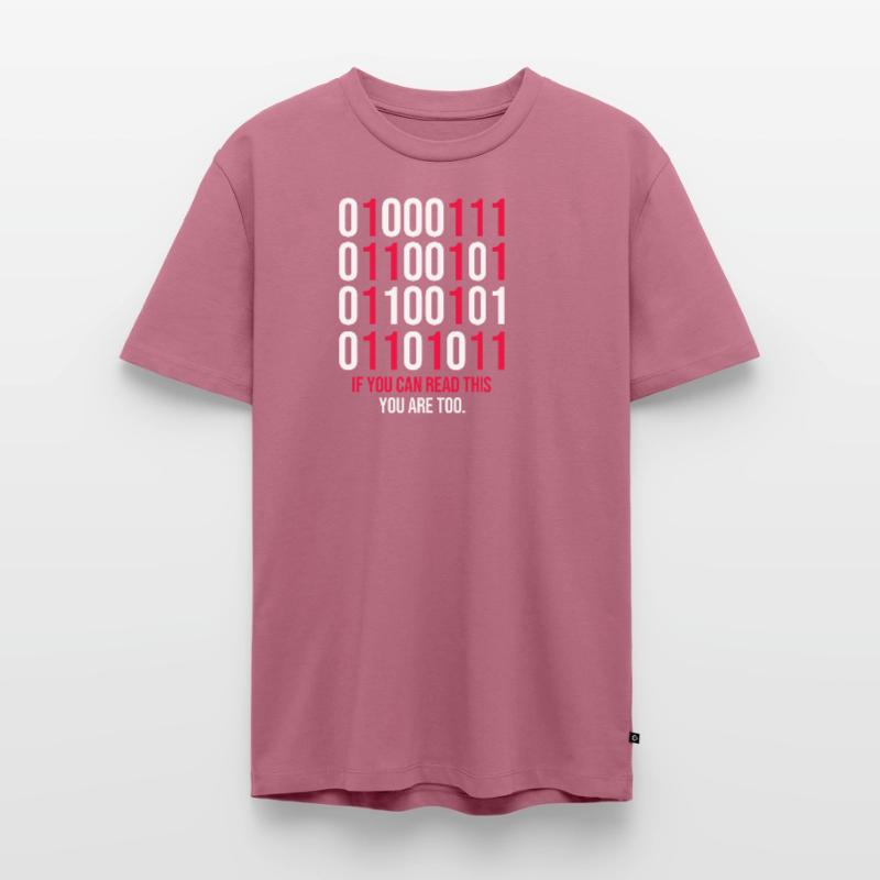 Funny Binary Codes Programmer Männer Premium Bio T-Shirt