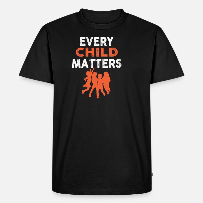 Every Child Matter - Männer Premium Bio T-Shirt - Schwarz