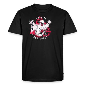 C’est Boo Sheet Ghost Halloween - T-shirt Premium bio Homme - noir - Devant - Nico (187cm)