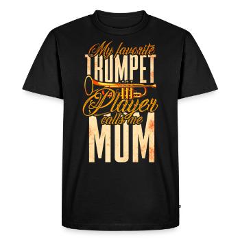 Trompette Mère Cuivres Musique - T-shirt Premium bio Homme - noir - Devant - Nico (187cm)